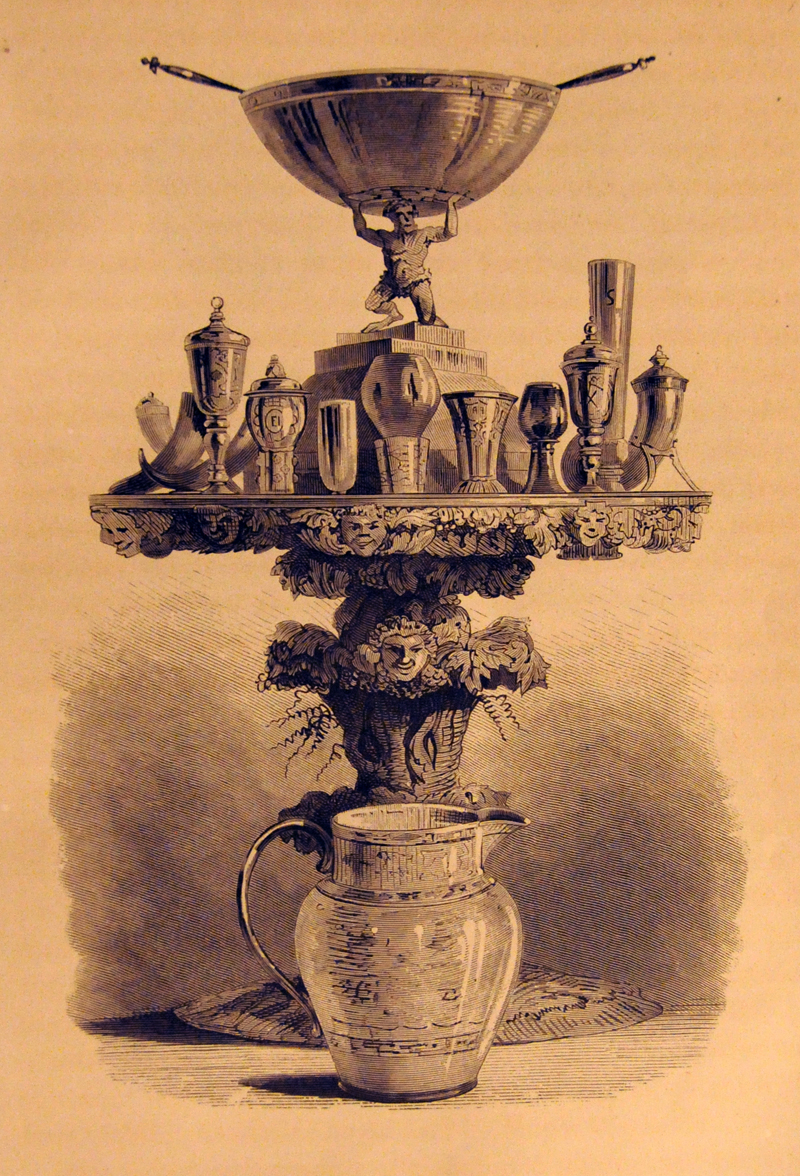 Par Bricoles klenoder. Illustration ur tryckt skrift från 1873.
